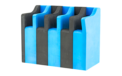 GPS F500CRN Foam Pistol Cradle Holds 5 Medium Handguns Black/Blue - View 3