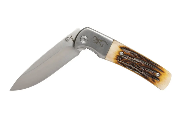 Browning 3220500B Buckmark Hunter 3" Folding Knife 8Cr13MoV Blade - View 2