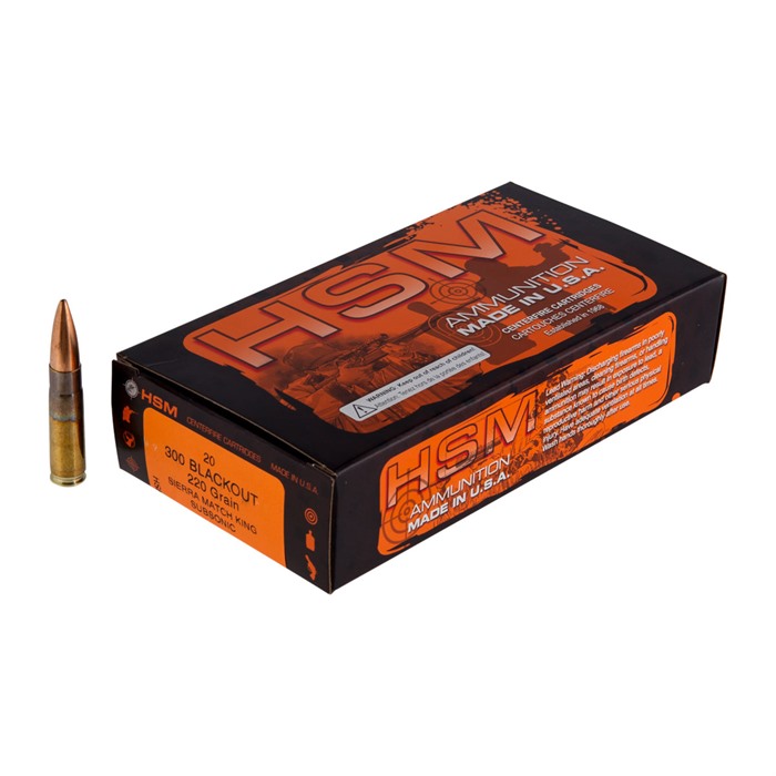 HSM 300BLK4N 300 Blackout 220gr Sierra MatchKing BTHP 20 Rounds - View 2