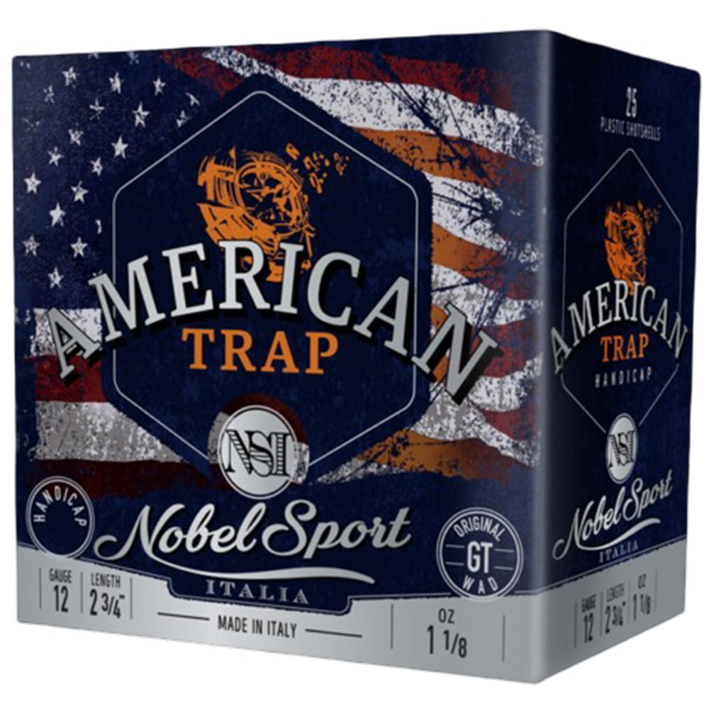 Nobel/Eurosports ANS2788 American Trap 12Ga 2.75" 8 Shot 25/Box 10/Case - View 2