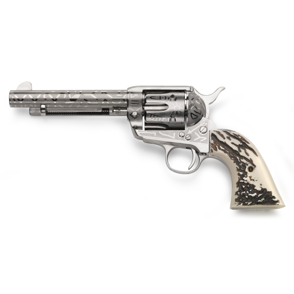 Taylors & Company 200063 1873 Cattle Brand 45 Colt 5.5 in Nickel 6rd - View 2