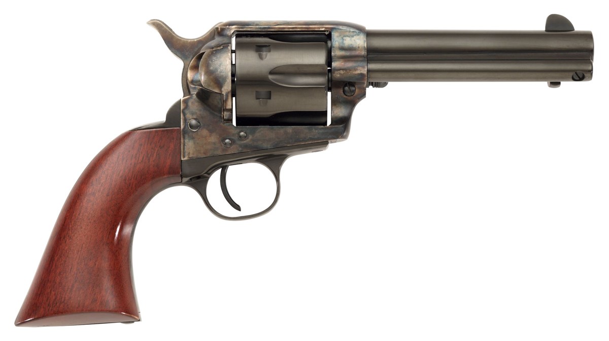 Taylor's & Co. Model 1873 Cattleman Gunfighter Revolver, 357 Mag, 4.75" Barrel, 6 Rounds, Walnut Grip - View 2