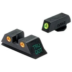 Meprolight 102223301 Tru-Dot Sight Set Green/Orange Tritium Glock 10mm/45 ACP - View 2