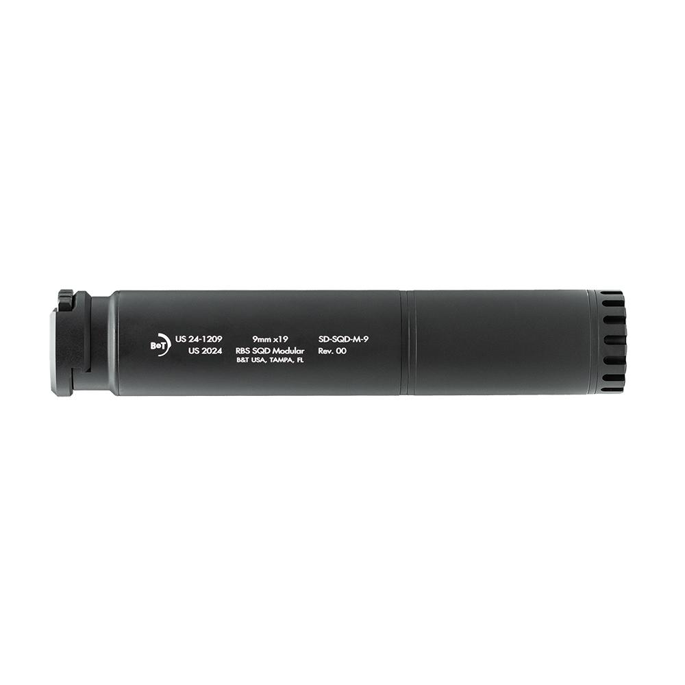 B&T SDSQDM9 9mm Modular Suppressor with RBS Technology, 3-Lug Mounting - View 2