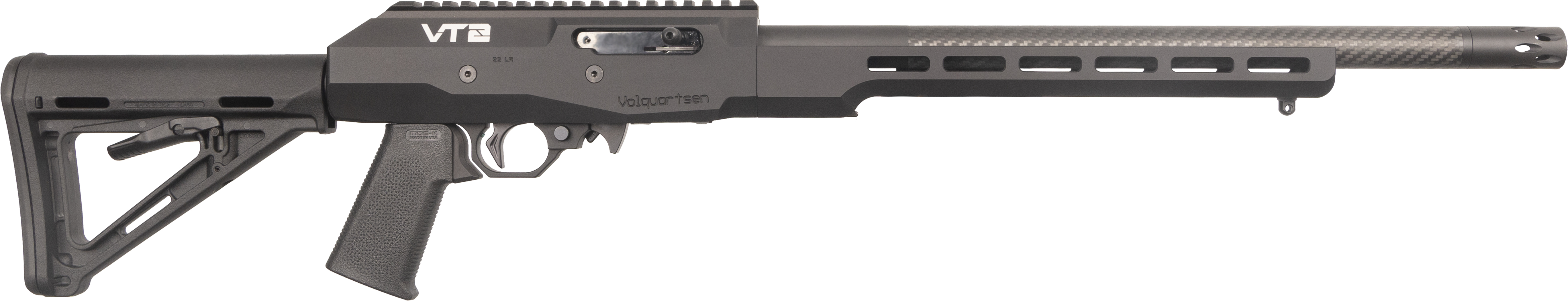 Volquartsen VT2 Rifle 22LR 16.5 in Black Carbon Fiber 9+1 Capacity - View 2
