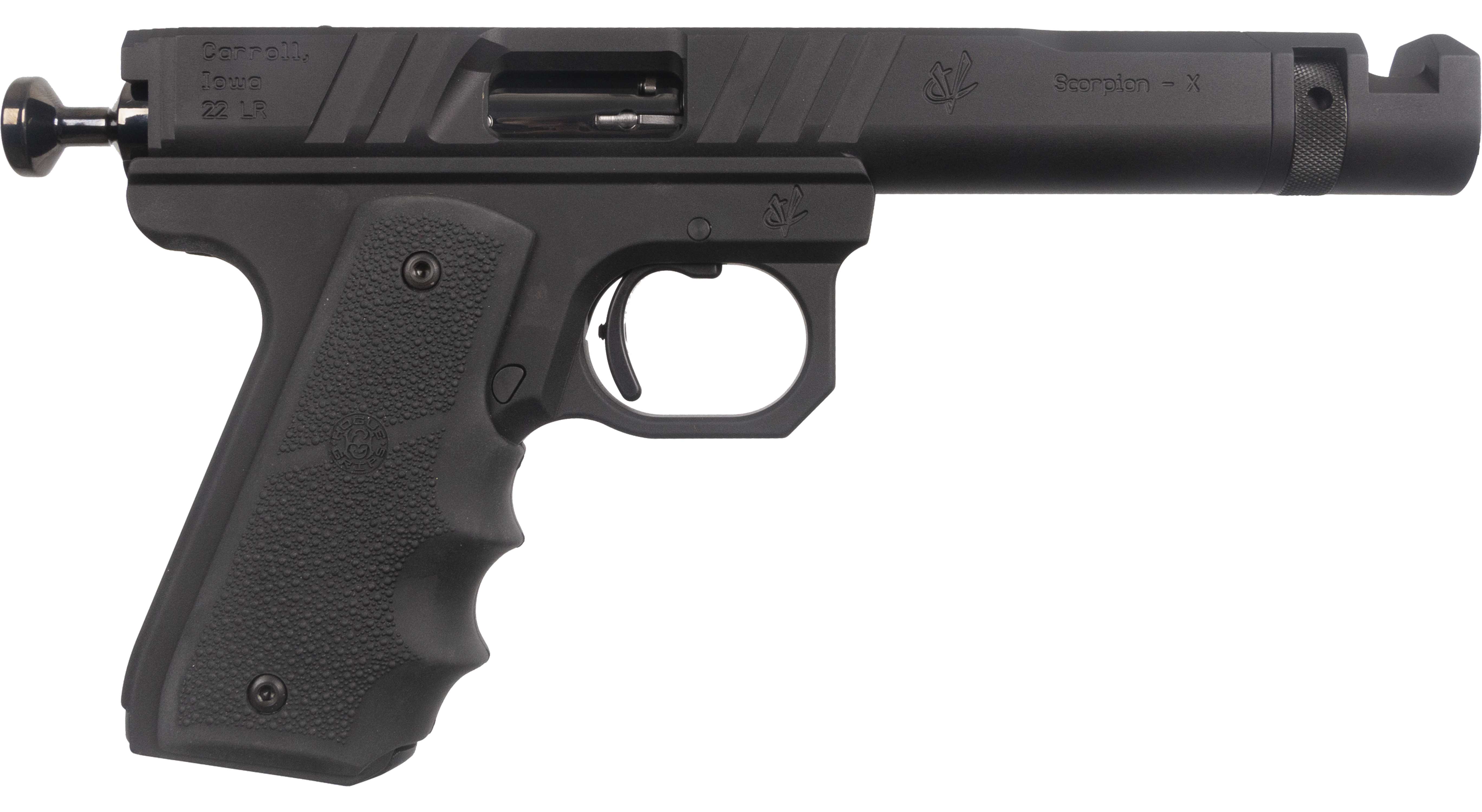 Volquartsen VC3SN-0541 Scorpion 22LR Pistol 10+1 Black Hogue Grips - View 2