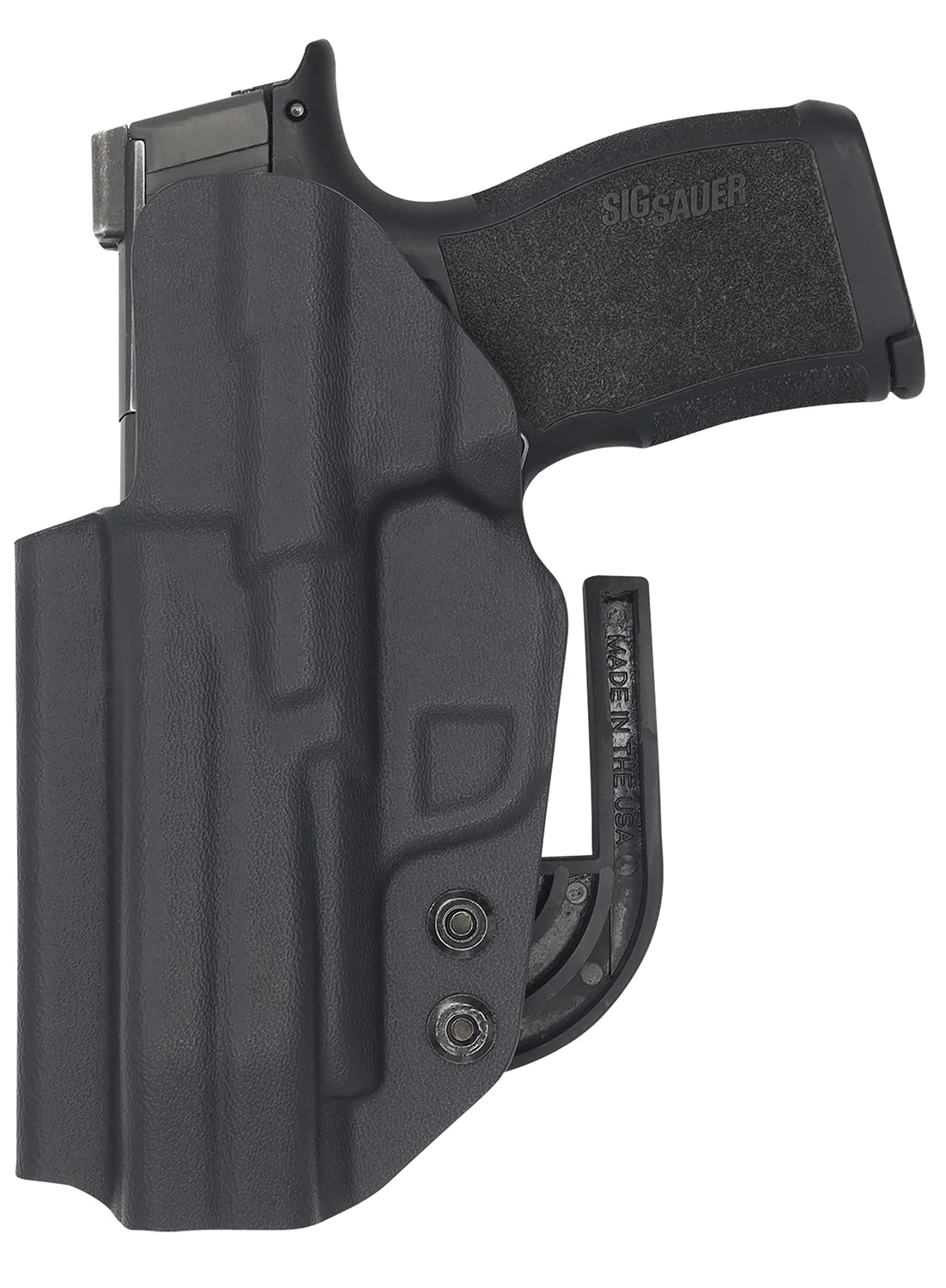 C&G Holsters 0252100 Covert IWB Black Kydex Belt Clip Fits SIG P365xl Right - View 2