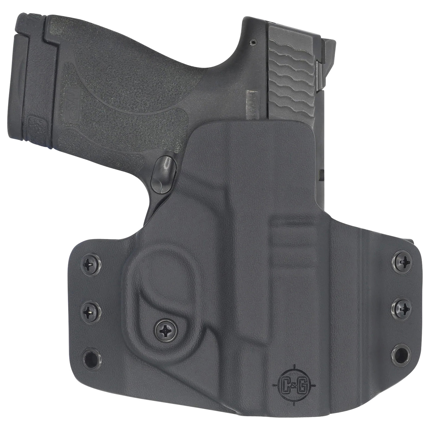 C&G Holsters 0524-100 Covert OWB Kydex Black for S&W M&P Shield 9/40 - View 2