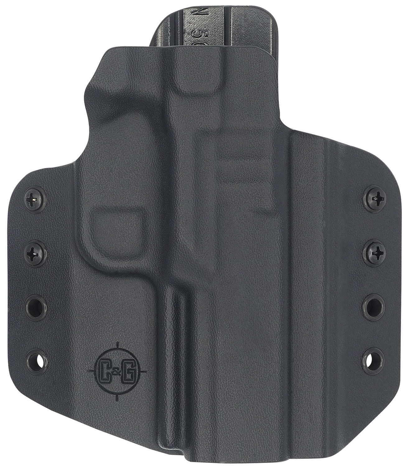 C&G Holsters 1696100 Covert OWB Black Kydex Belt Loop Fits FN 509-T Rig... - View 2