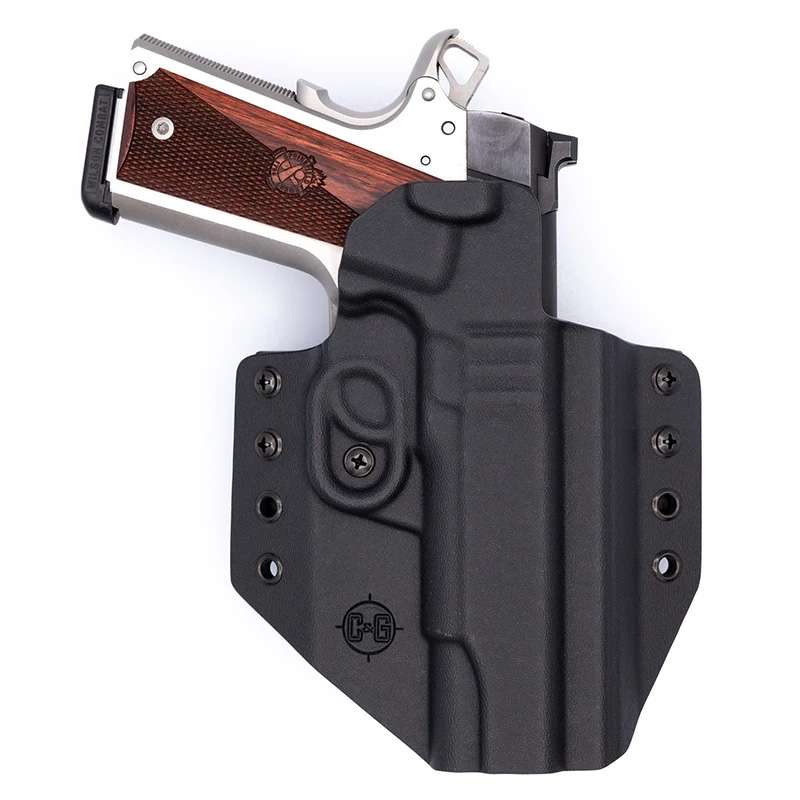 C&G Holsters 1850100 Covert OWB Black Kydex Belt Loop Fits 1911 Governm... - View 2