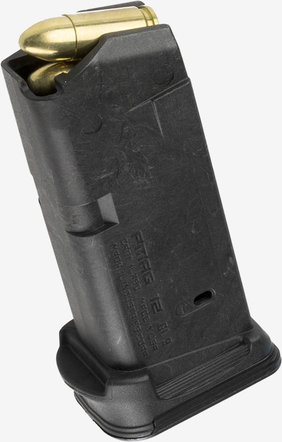 Magpul PMAG 12 GL9 Glock 26 9mm Magazine - 12 Rounds, Polymer, Black - View 2