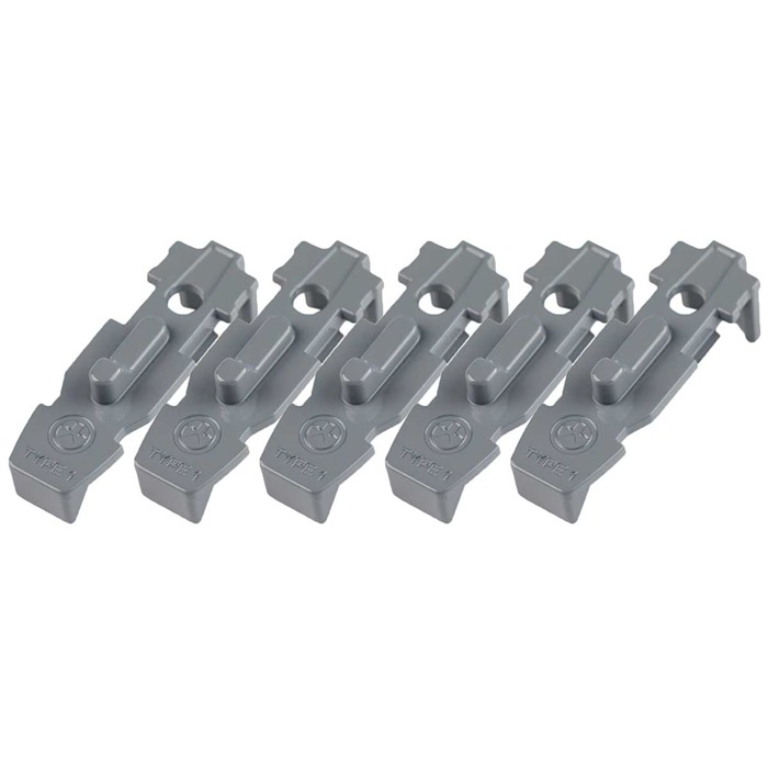 Magpul MAG803-GRY Tactile Lock-Plate Type 1 Made of Polymer w/ Stealth Gray Finish & 1/8" Single Ridge for PMAG 10/20/30 AR/M4 GEN M3/AR 300 B GEN M3 Floor Plates/5 Per Pack - View 2
