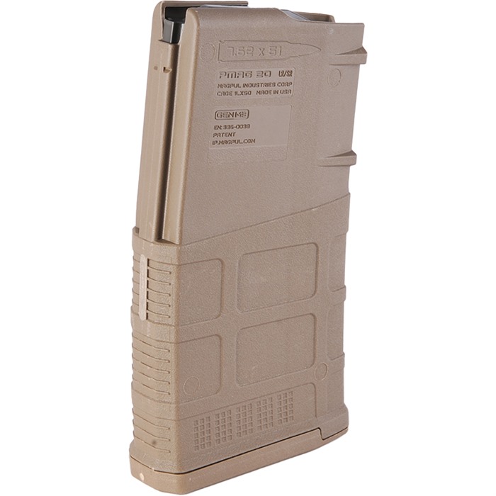 Magpul MAG291-MCT PMAG LR/SR Gen M3 .308 Win 20-Rd Polymer Tan - View 3