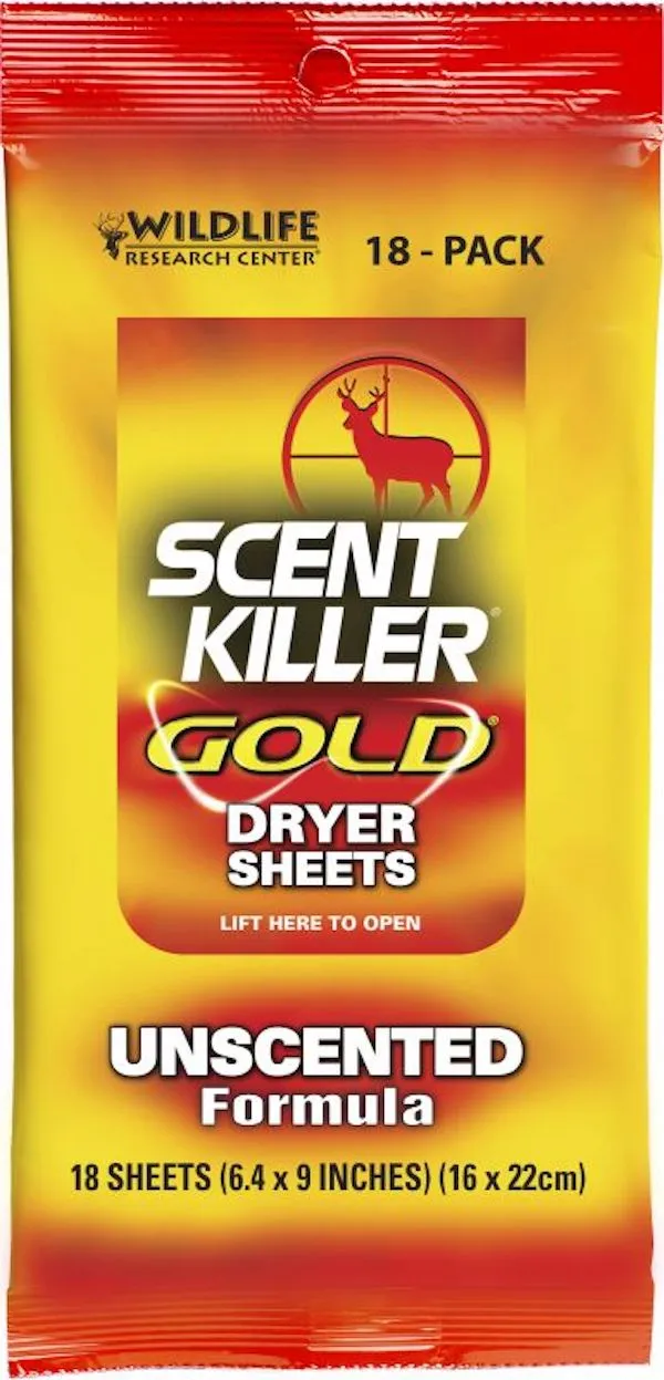Wildlife Research Scents WR Scent Killr Gold Dryer Sheets 40p 1283 - View 2