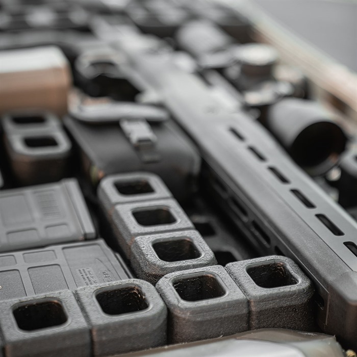 Magpul DAKA Polypropylene Grid Organizer f/Pelican 800 Vault Dbl Rifle Case - View 3