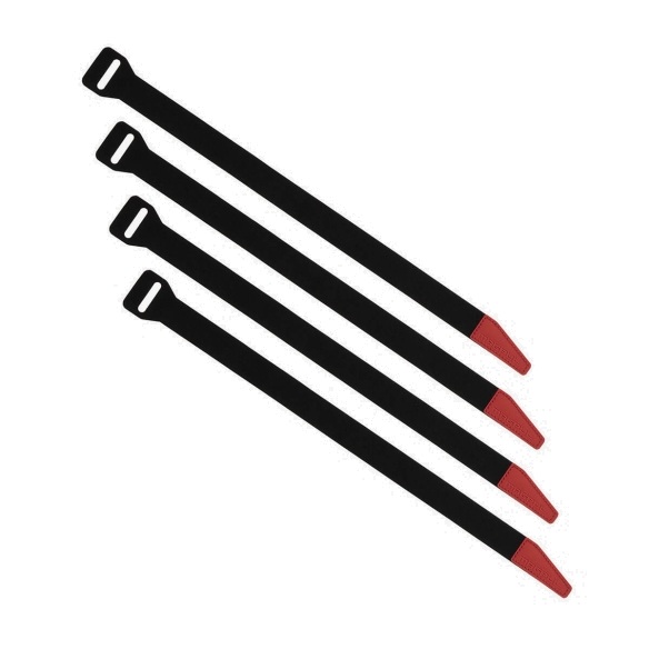 Magpul MAG1442BLK DAKA Gear Straps Black/Red 12" Long 4 Pack - View 2