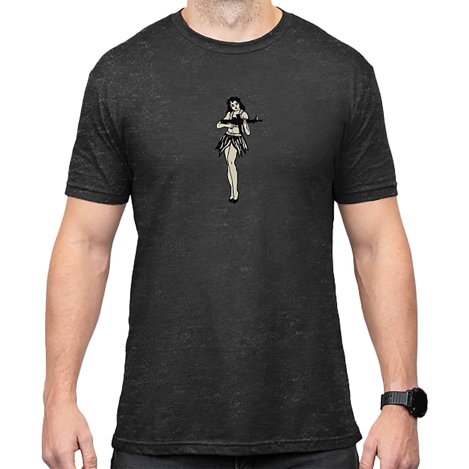 Magpul MAG1117-010-S Hula Girl CVC Charcoal Gray Cotton/Polyester Short Sleeve Small - View 2