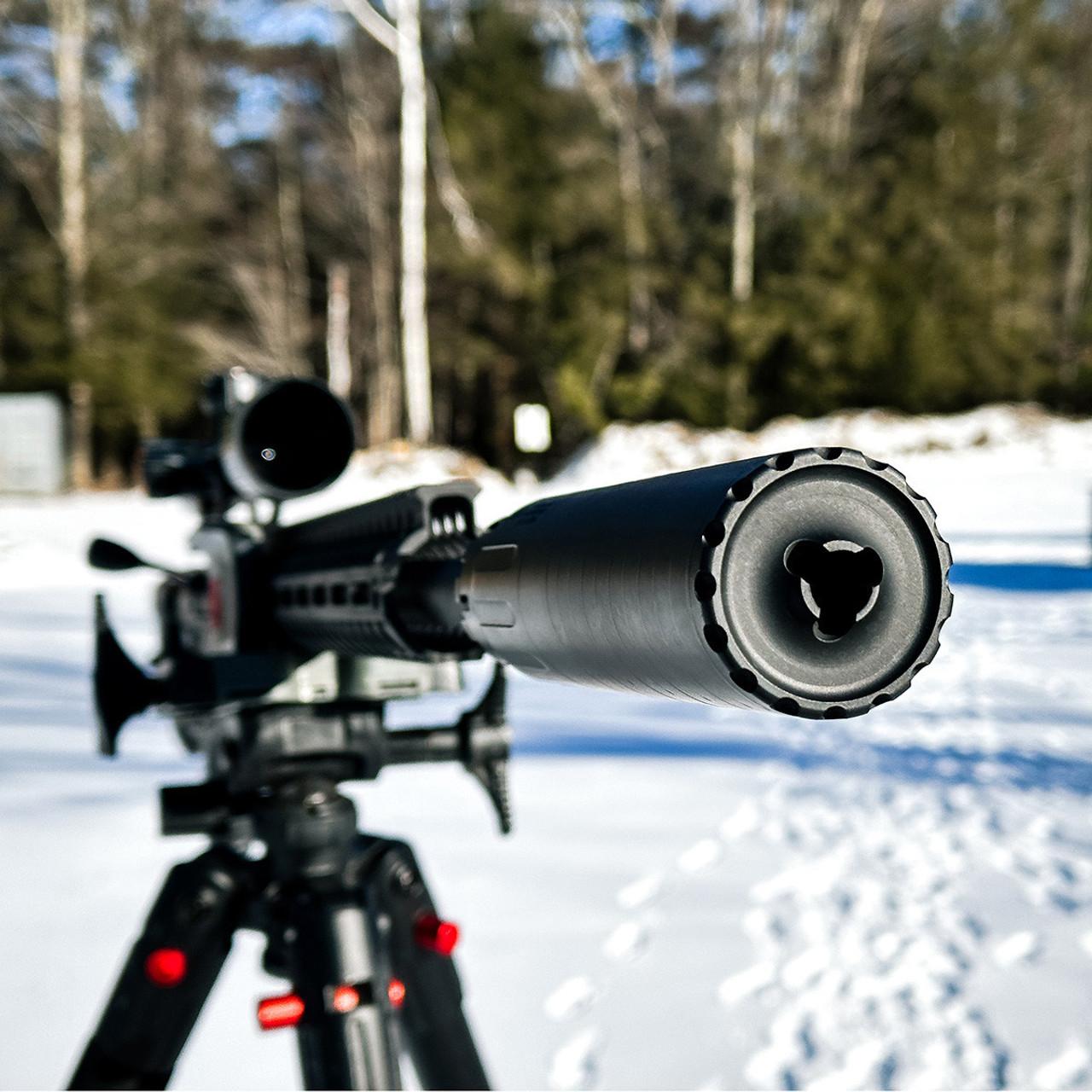 YHM Bad Larry Suppressor .338 7.375 In 5/8x24 Black Cerakote - View 2