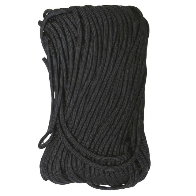 Tac Shield 550 Paracord 100' Black Heavy Duty Utility Cord 03010 - View 2