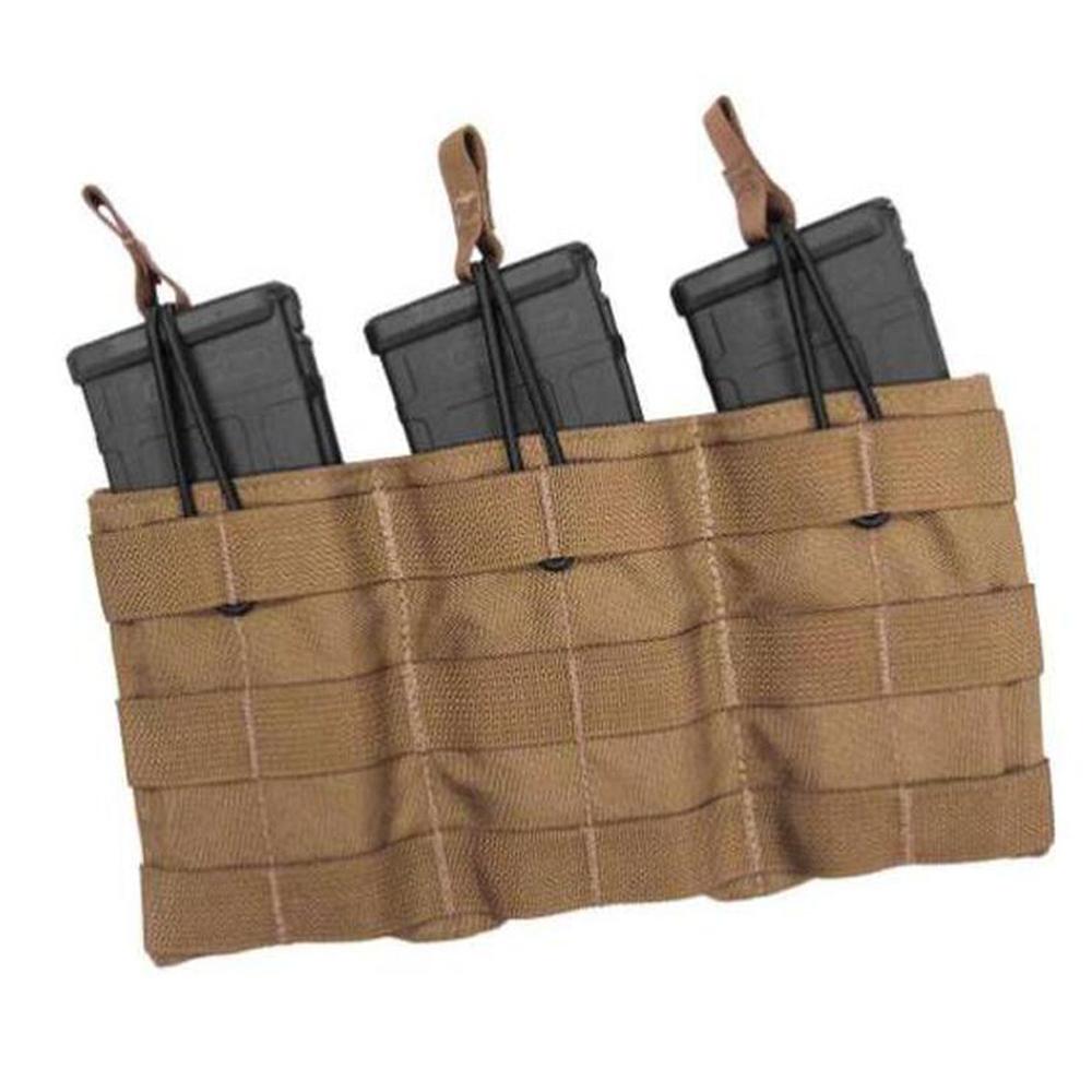 TacShield Triple Speed Load MOLLE Pouch AR-15 Coyote Brown Md: T3508CY - View 2