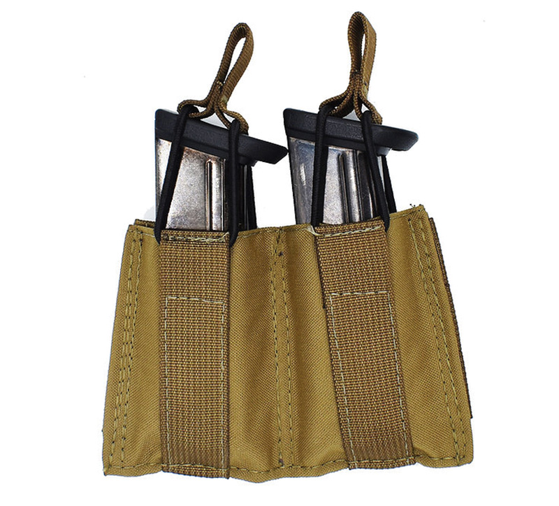 TacShield T3607CY Double Speed Load Pistol Molle Pouch Coyote - View 2