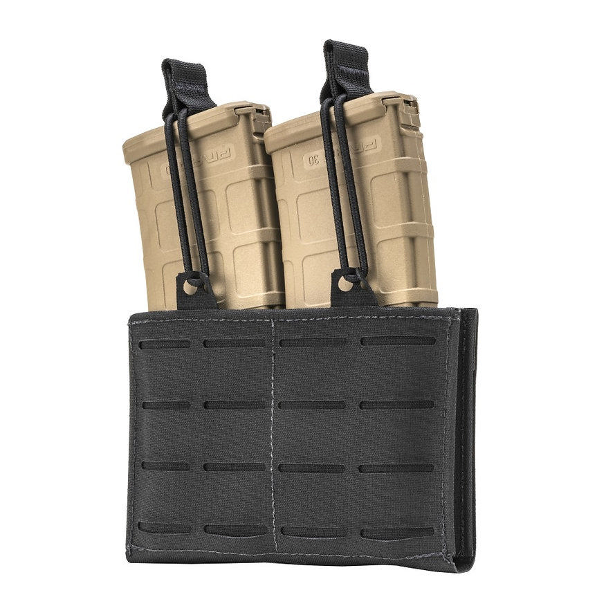 TacShield T3567BK RZR Molle Double Rifle Magazine Pouch Black 1000D Nylon - View 2
