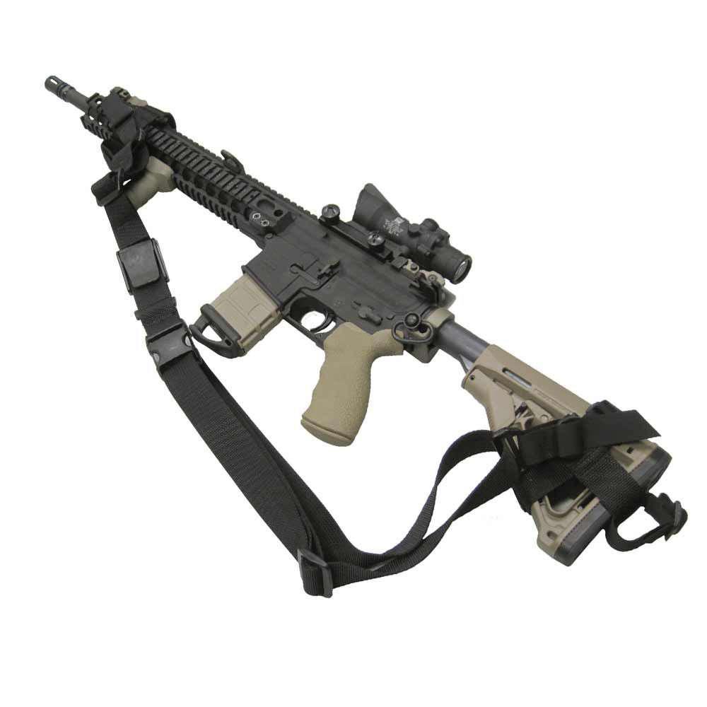 TacShield T6130BK PRS Hands Free Rifle Sling with QD Swivels Black - View 2
