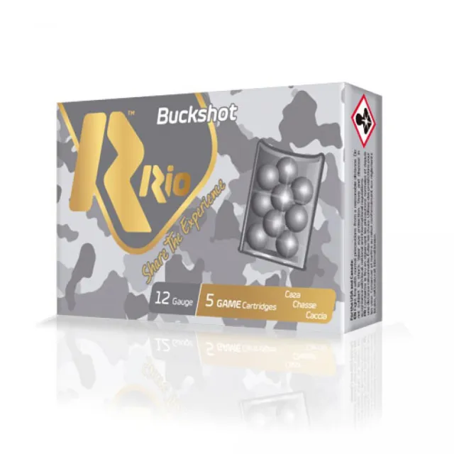 Rio RB129 12 Gauge 9P 2.75 Inch 00 Buckshot Shells - View 2