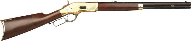Cimarron CA234 1866 Yellowboy Short Rifle .45 Colt 20" Walnut Brass Frame - View 2