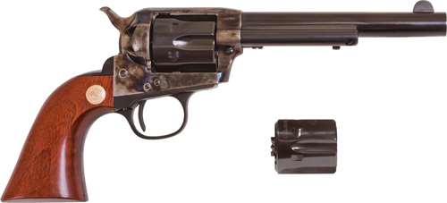 Cimarron Model P Jr .32HRM Revolver 5.5" Barrel Blued Wood Grips - View 2