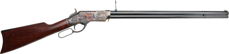 Cimarron 1860 Henry .45LC 24" Steel Frame Blued Walnut Sporting Rifle - View 2