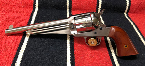 Cimarron CA151N00 1875 Outlaw Revolver .45 LC 7.5" Barrel Nickel Finish - View 2