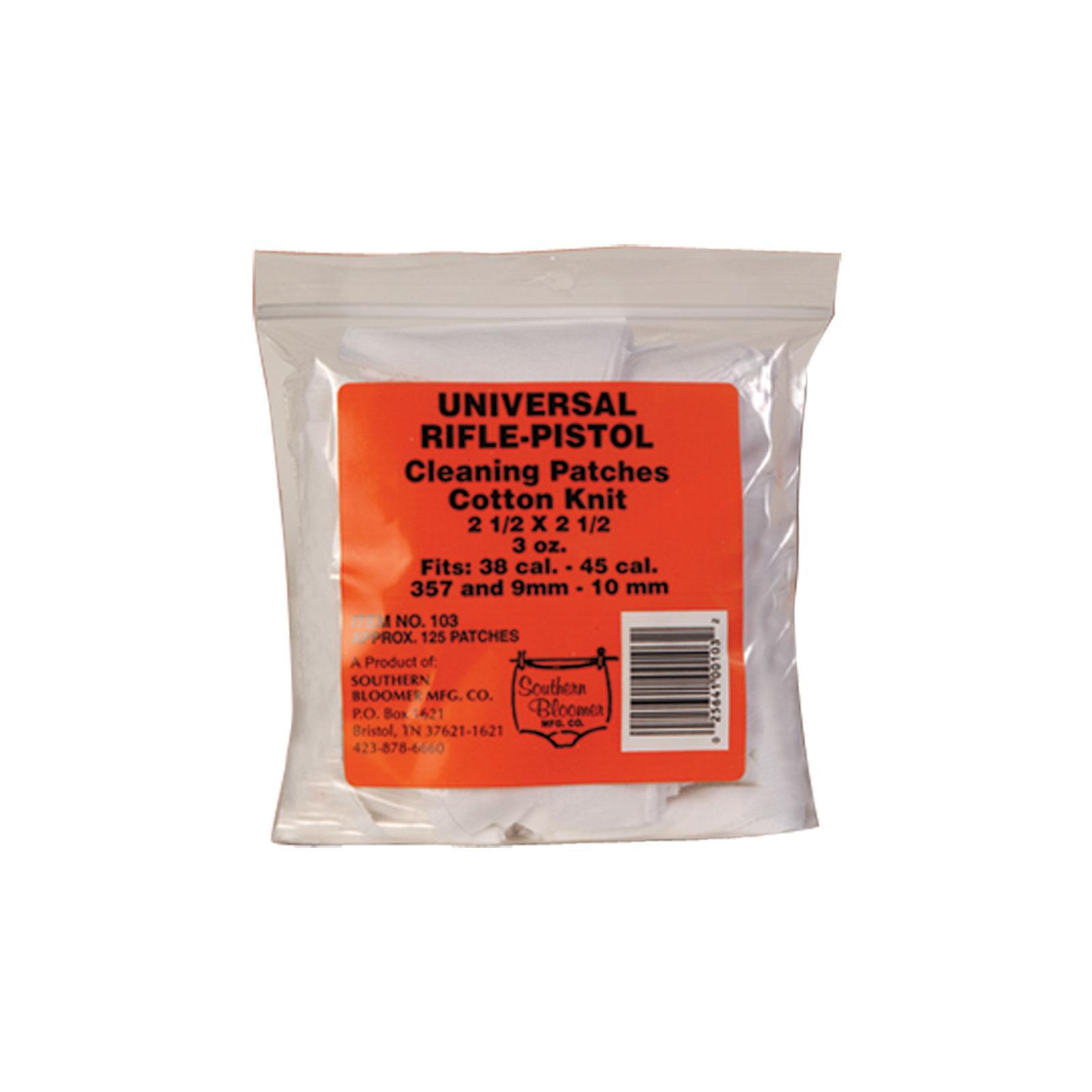 Southern Bloomer Universal Rifle Pistol Cotton Cleaning Patch 2.5x2.5 130pk - View 2