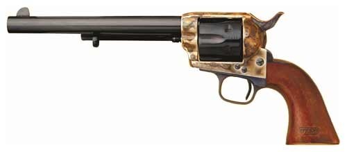 Cimarron 7th Cavalry .45LC 7.5" CC/Blued Walnut Revolver - View 2