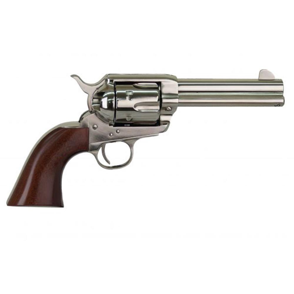 Cimarron Pistolero .357/.38 Nickel 4.75" Barrel Wood Grip - View 2