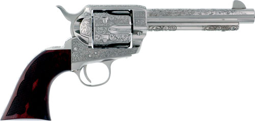 Cimarron Frontier 5.5" 45 LC Nickel Cody Tribute LSR Eng - View 2