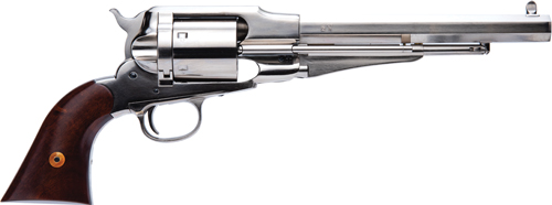 Cimarron 1858  Model Army Conversion Revolver .45 Colt 8" Barrel Nickel - View 2