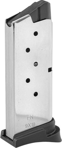 FN 503 9mm 6-Round Stainless Steel Magazine - View 2
