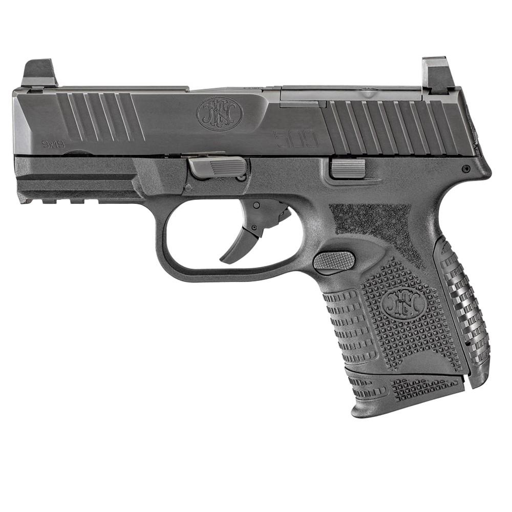 FN 509 Compact MRD 9mm Luger Semi Auto Pistol 3.7" Barrel 15 Rounds Optics Ready Ambidextrous Controls - View 2