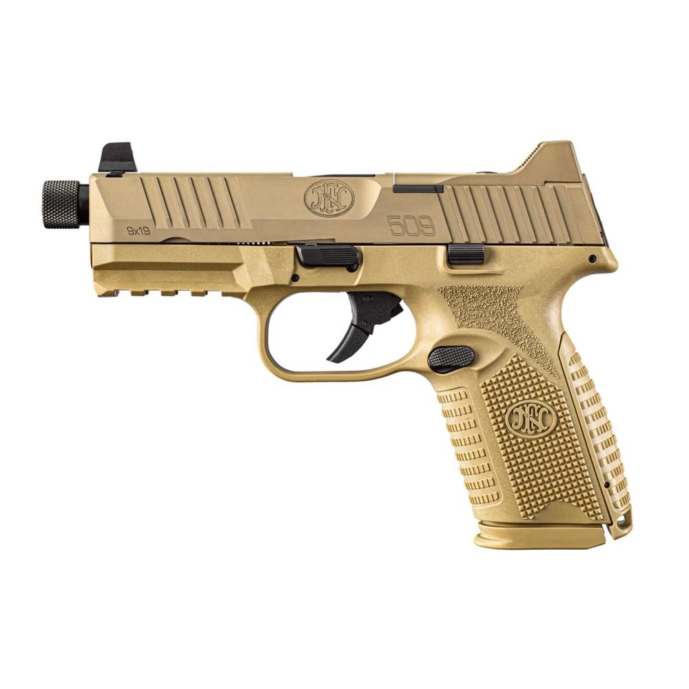 FN 509M Tactical FDE 9mm Pistol 4.5" Barrel Night Sights - View 2