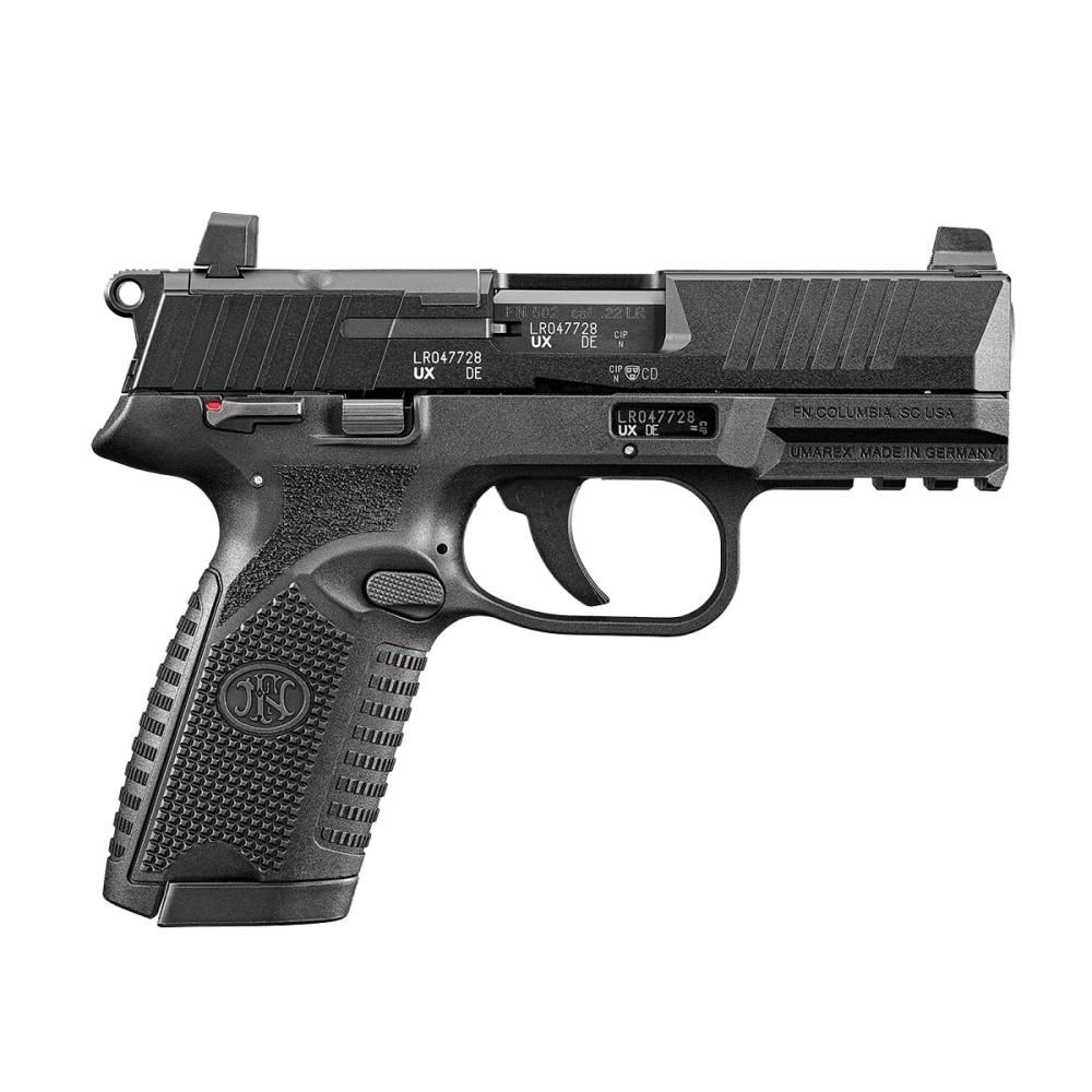 FN 66101013 502 MRD Full Size 22 LR 10+1 4" Black Target Crown Steel... - View 2