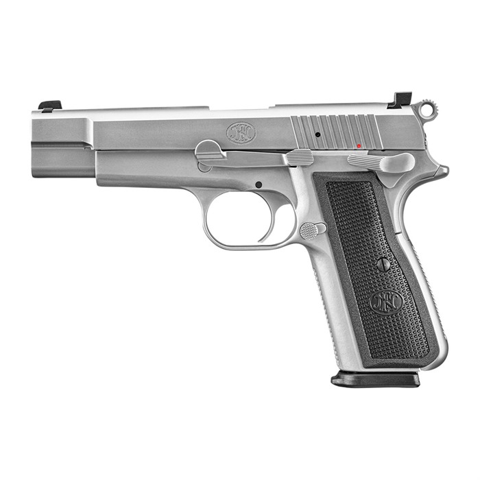 FN High Power 9mm Luger 17+1 4.7 in Black Steel Barrel Stainless Frame - View 2