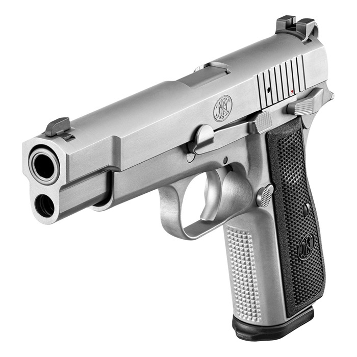 FN High Power 9mm Luger 17+1 4.7 in Black Steel Barrel Stainless Frame - View 3