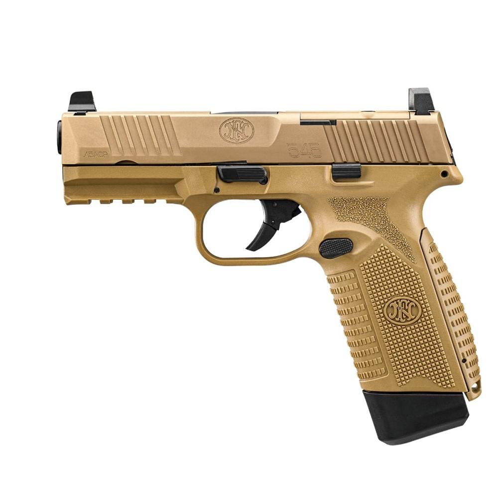 FN 545 MRD 45 ACP 10+1 Pistol: Upgraded Ergonomics, Enduring Accuracy, Red Dot Mount - View 2