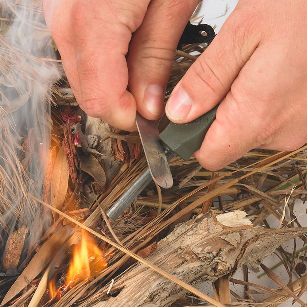 NDuR Fire Steel & Striker Small - 3000 Strikes, 5400 degF Spark, 1.8oz, 3.3"x0.9" 21315 - View 2