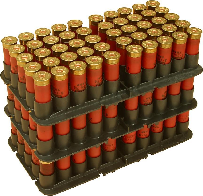 MTM Case-Gard ST2040 Shotshell Tray 20 Gauge 50 Rounds Black Polypropylene - View 2