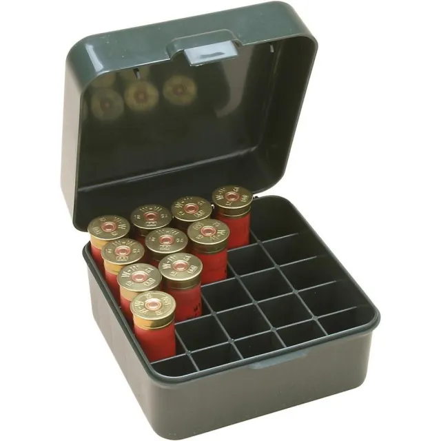 MTM Case-Gard Shotshell Box Forest Green 10/12 Gauge 25 Round Capacity S25-12M - View 2