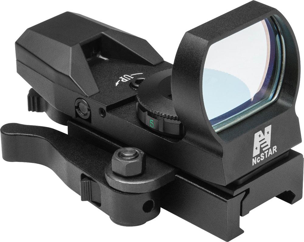 NcStar Red Dot Black Anodized Reflex Sight w/ 4 Reticles & QR Mount (D4BQ) - View 2