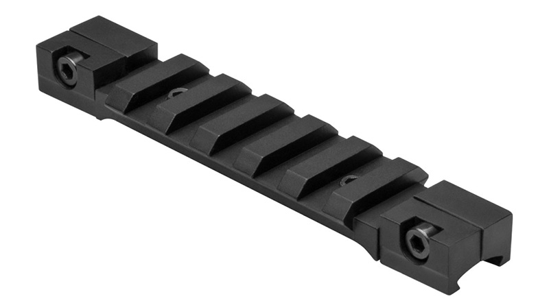 EDEMO Ncstar 3/8in. Dovetail To Picatinny Rail Adapter Mount/Black/Short MA - View 2