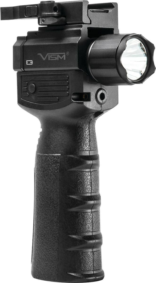 NcSTAR VAQVGFLRV2 Flashlight & Red Laser Combo, 200 Lumen, Black - View 2